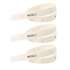 hello moris Line Mexi 有機緞帶 3入, 混色, 4m