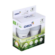 OREX 空氣淨化光觸媒塗層 LED 燈 8W, 晝光色, 1組