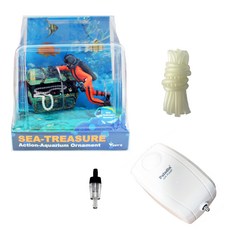 Sam Aqua 潛水員空氣裝飾 + 打氣機套組, 1套