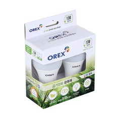 OREX 空氣淨化光觸媒塗層LED燈10W, 晝光色, 1組