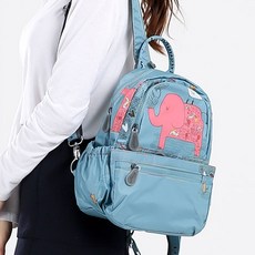 迷你女孩大象後背包 小 EB6636 旅行輔助包 青綠色, 青色