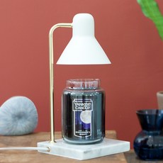 the Sweet 白色底座融蠟燈+YANKEE 蠟燭+鹵素燈泡 2入, 仲夏夜