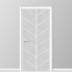 유니크만능시트벽지 붙혔다 떼었다 가능 현관문 시트 2p, 노르딕쉐브론그레이