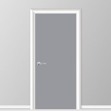 Unique可重複撕貼萬用壁貼 玄關門貼 2入, 素色穆雷灰, 53 x 210 cm