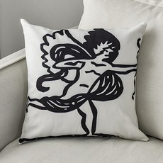 塗鴉風靠枕套