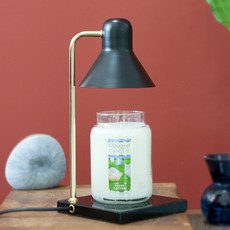 the Sweet 黑色底座融蠟燈+YANKEE 蠟燭+鹵素燈泡 2入, 乾淨的棉花