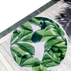 Kong 清爽設計圓形沙灘巾 B, 3, 1個