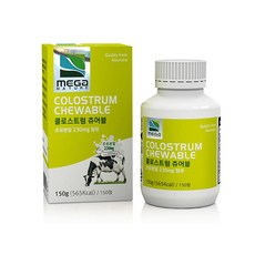 mEGa NATURE 牛乳片, 150顆, 1罐