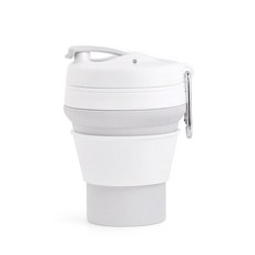 FUCOY 折疊式矽膠隨行杯2, 480ml, 大理石灰