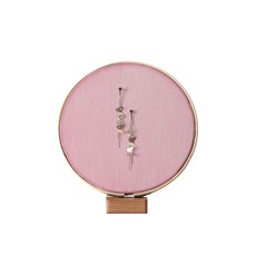 圓形耳環展示架 20cm, 1個, 粉紅色
