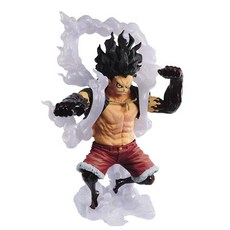 BANPRESTO One Piece King of Artist Vol B 猴子 D 路飛齒輪 4 人偶, 1個