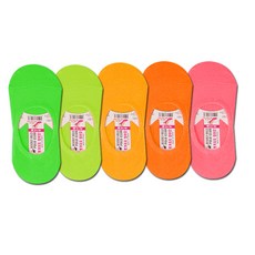BEVERLY HILLS POLO CLUB 女款螢光色踝襪 5雙