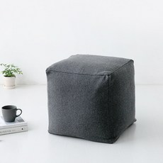 마켓비 SEBOTI 푸프 울 45 스툴, 다크그레이