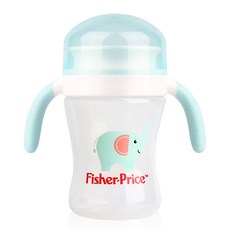 Fisher-Price 費雪 360度防漏雙耳學習杯 240ml, 藍色, 1個