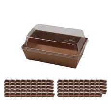 PACKAGE HERO 牛皮紙餐盒+蓋子組 1號, 100件, 1個