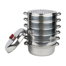營業用不鏽鋼蒸籠 6層組, 25.3厘米, 1組