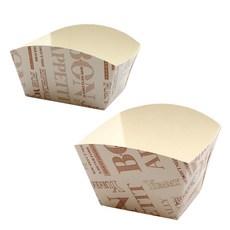 PACKAGE HERO 奶油泡芙多用途紙盤 No.1 500p + No. 2 500p, 1套