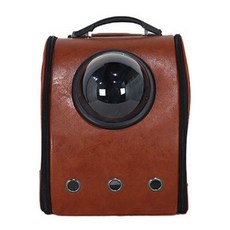 MEPURE 太空皮革寵物外出包, 棕色