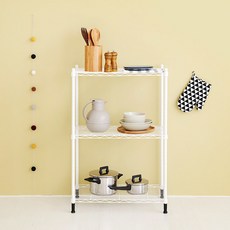 마켓비 RACKEY 600 선반 600900, 화이트, 3단