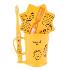 Widen Children & Juniors 3-5歲牙杯+沙漏套組黃色, 1組