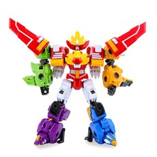 B&C Ultimate Capsule Warrior膠囊機 5段合體機器人玩具組