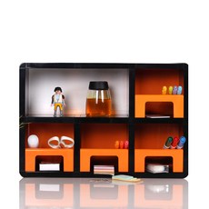 큐빅스미니 컬러 멀티펜꽂이 B, 블랙 + 오렌지