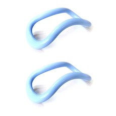 아사나 써클 필라테스 요가링 2p + 파우치, 베이직 크리미 블루