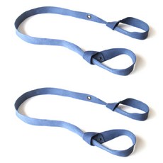 Asana Cozy瑜珈墊束帶 2入, 海洋藍