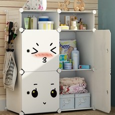 GAPANG 表情符號組裝式衣櫃 R款, 白色