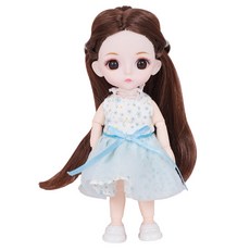 迷你國民連身裙球形關節娃娃 B2, 棕色