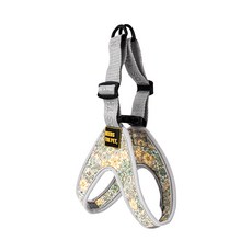 Needs the Pet. Easy Pattern 狗狗胸背帶, 黃色花朵