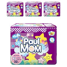 Paul MOM 黏貼型尿布, XL, 128片