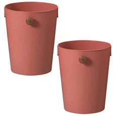 Fiona 開放式垃圾桶 10L, 珊瑚紅, 2個