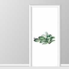 유니크만능시트벽지 붙혔다 떼었다 가능 현관문 시트 2p, 트레피컬02 화이트