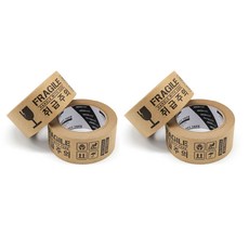 生態和工藝分離和處理膠帶 50mm x 40m, 小心輕放, 4個