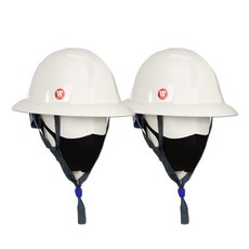 워크맨 차양 안전모 SAHM-1023, 아이보리, 2개