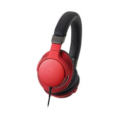audio-technica 鐵三角 Hi-Res Sound Reality 高分辨率有線耳機 + 便攜袋套組, 波爾多紅, ATH-AR5iS