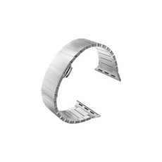 VICHELLE Apple Watch 3/4/5 長方形金屬錶帶 (兼容42/44mm), 銀色, 1個