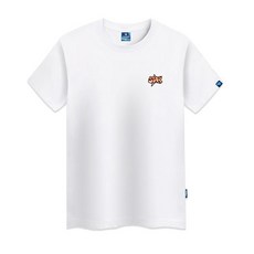 진마니아 STAR 자수 패치 라운드 빅사이즈 반팔티 TS-701