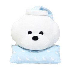 等待吧胖呀 睡衣趴姿絨毛娃娃, 55cm, 藍色