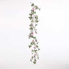 瑪西萬壽菊 人造小菊花環 160cm, PINK, 1個
