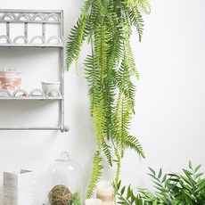 聖誕節黃金綠色假花繩子蕨類花環 123cm, 混色, 1個