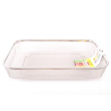 不鏽鋼方形淺濾籃, 單一顏色, 1個