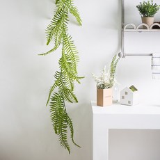 聖誕節金色綠色人造蕨類植物 趣味花環 190cm, 混色, 1個