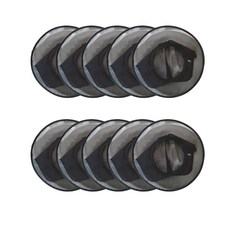 遮陽板安全帽燈罩黑色, 10個