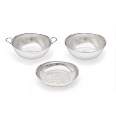 ALL-K 不鏽鋼圓形瀝水籃 3件組, 單色