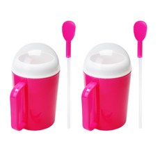 家用實用冰沙機, 粉紅色, 300ml, 2個