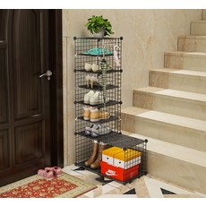 GAPANG 8層門口鞋架 黑色, 1個