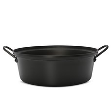 Sisem 硬質雙耳湯鍋, 黑色, 30cm, 1個