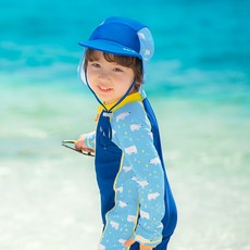 bay-b 男童Joy防曬連身褲 + 遮陽帽套組